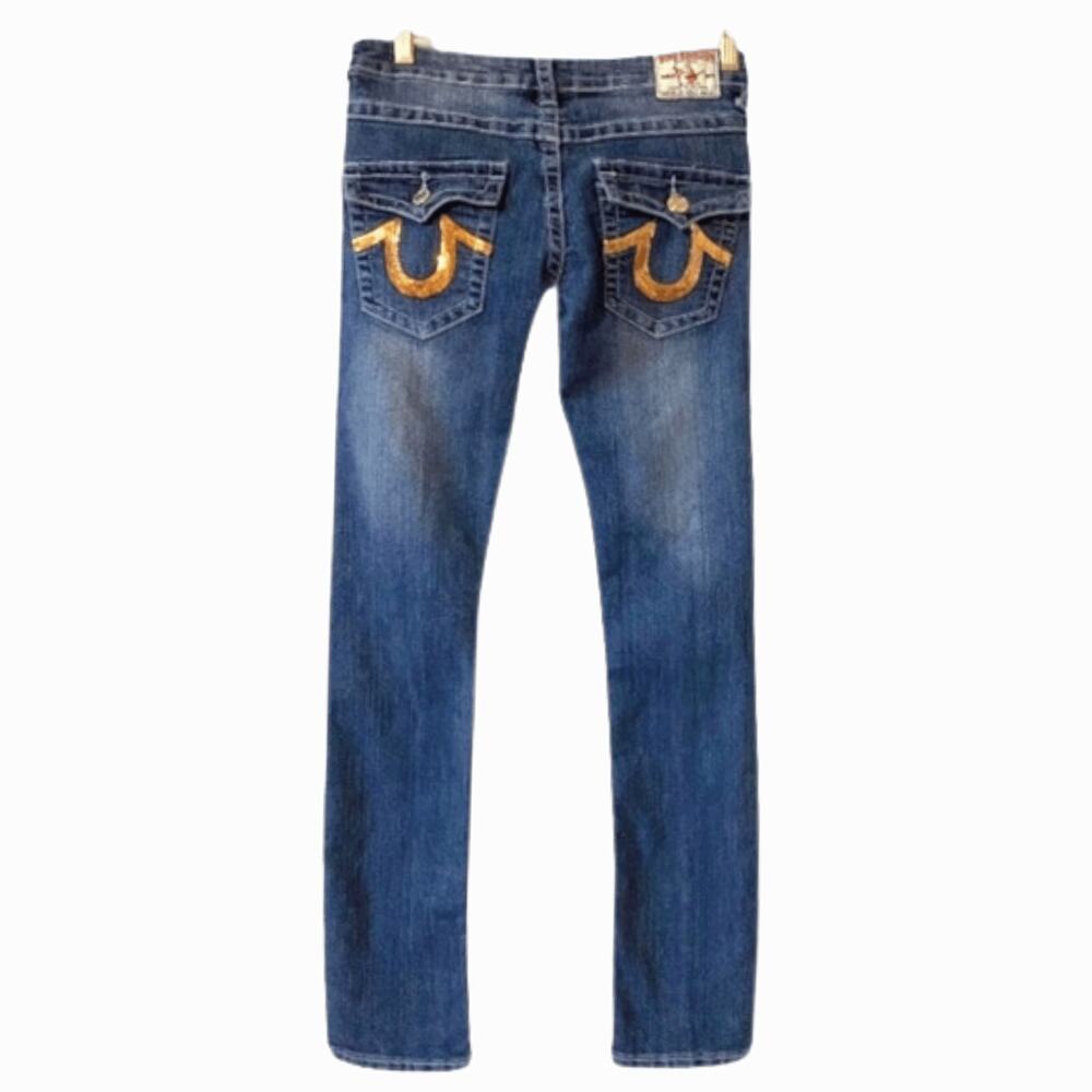 True Religion Womens Jeans 27 Joey T low rise skinny - Picture 2 of 6